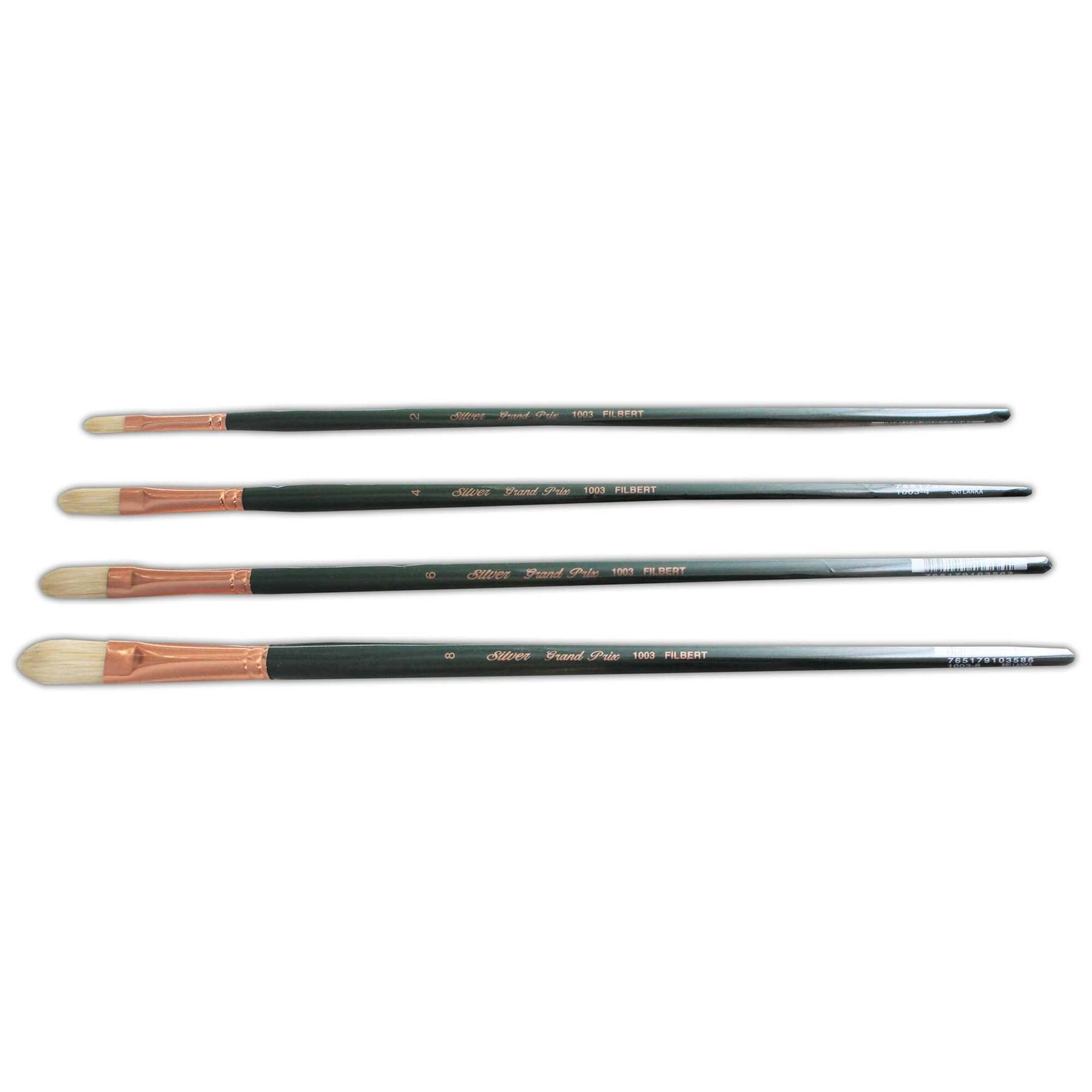 Silver Brush Limited Grand Prix® 4 Piece Even Filberts Brush set
